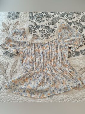 Hippie Rose blouse top size large